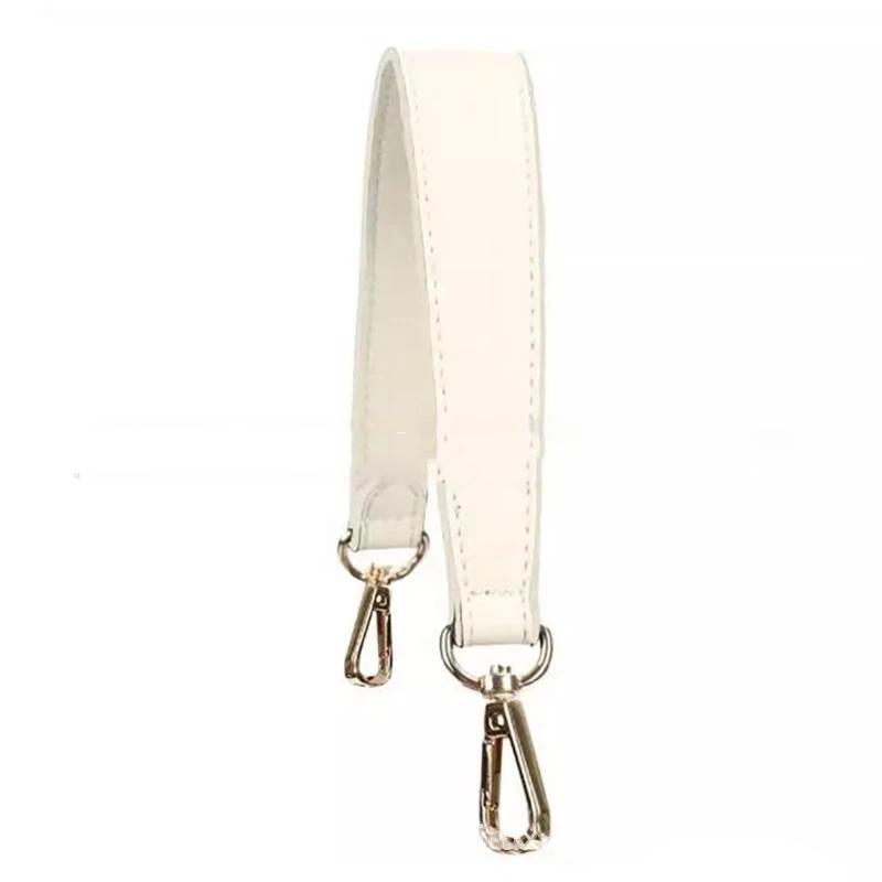 Artificial Leather Bag Strap Handbags Handles For Handbag Short Bag Strap Purse Strap Golden Buckle Replacement Bag Belt