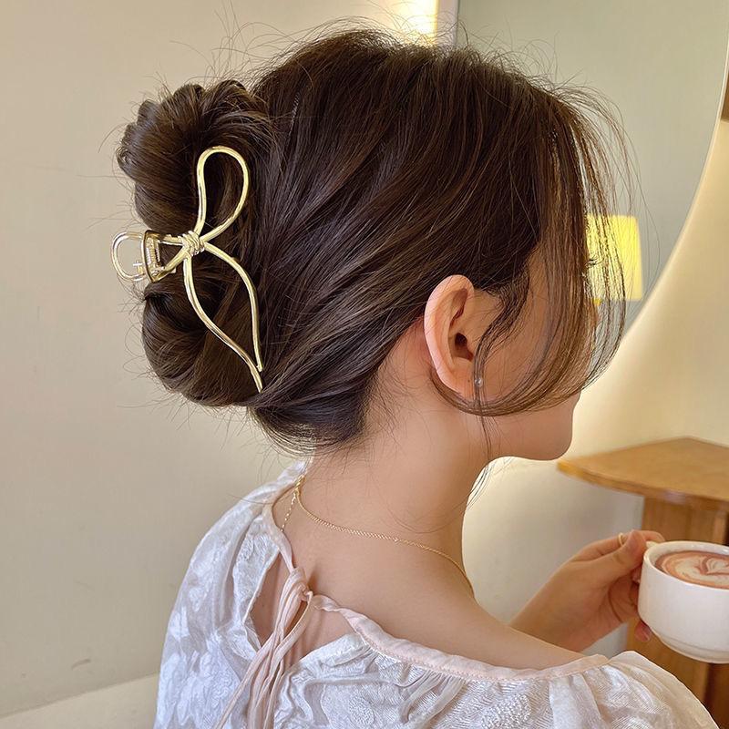 

Женские новые винтажные ленты с бантом, когти для волос, изысканные металлические заколки для волос, заколки для волос, аксессуары для волос, заколки, заколки в виде акулы