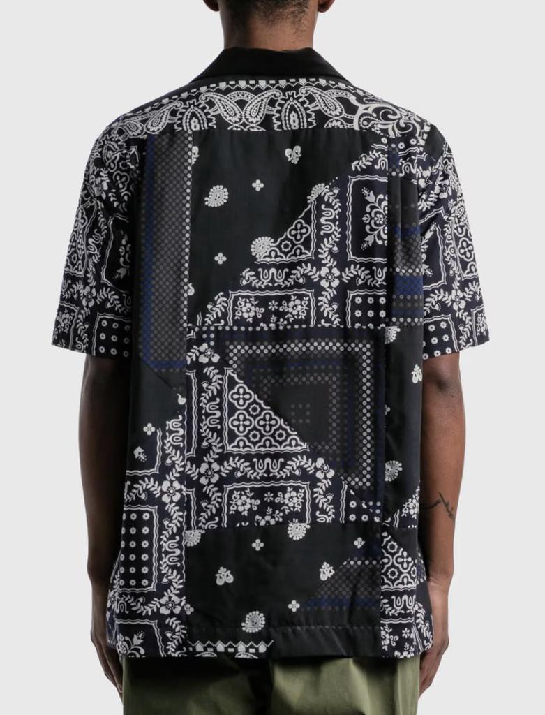 [USED] SACAI Hank Willis Thomas Bandana Mix Short Sleeve Shirt