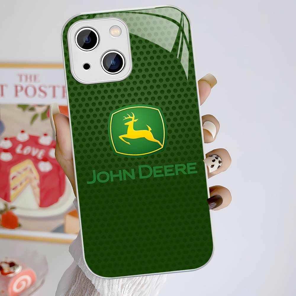 

Green J-John Truck D-Deeres Tempered Glass For Iphone 14 13 12 11 Pro Mini XS MAX 14Plus X XS XR Cover iphone 13