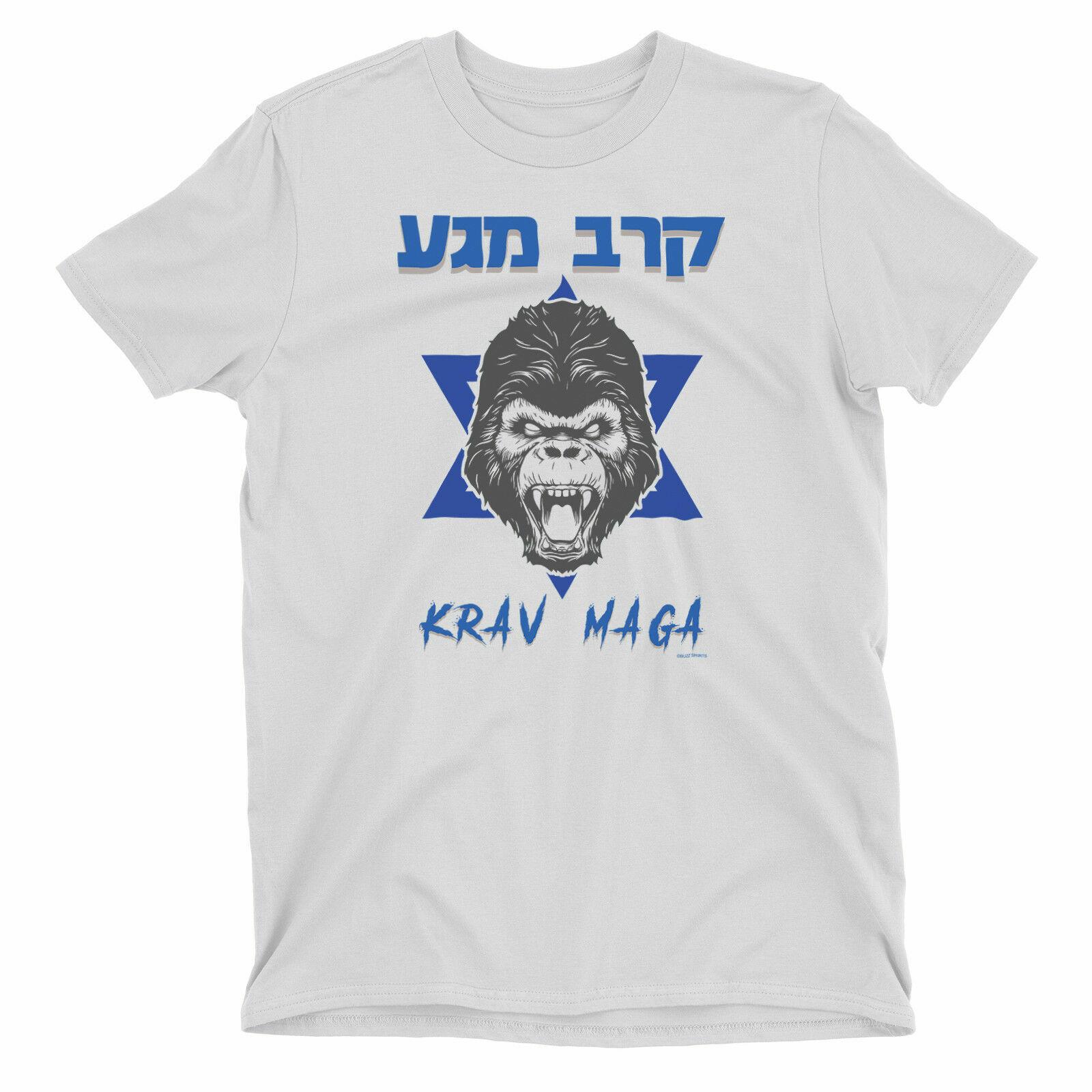 Krav Maga Gorilla Mens MMA  Cotton T-Shirt Mens Womens Tees Top Israeli IDF Martial Arts UFC M