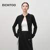 EICHITOO Women's Slim Fit Half-High Collar Long-Sleeve Knit Top