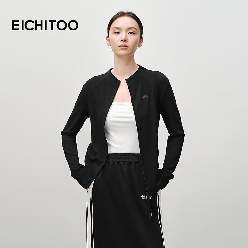 EICHITOO Women s Slim Fit Half-High Collar Long-Sleeve Knit Top L