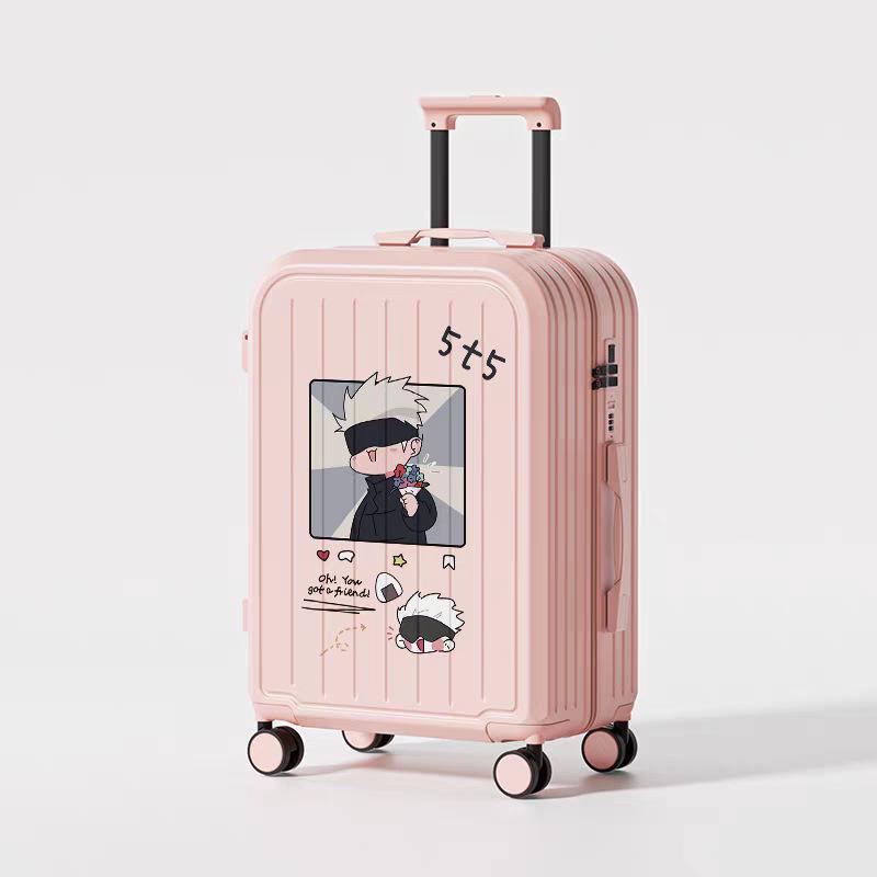 

Новый многофункциональный чемодан для путешествий с принтом и секретным отделением - Мужской и женский прочный чемодан на колесиках 20-inch for Carry-On