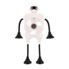 Desk Fan Robot Shape with Suction Cup 100 Speeds Digital Display USB Rechargeable Mini Desk Fan for Bedside Nightstand