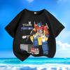 New Fashion Transformers Optimus Prime Children's T-Shirt Candy Color Print Parent-Child Outfit
