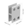 4Pcs Aluminium Alloy Glass Shelf Brackets 10-12Mm Glass Clamp Sturdy Rustproof Holder Adjustable Panel Fixing Clamp 180 Degree