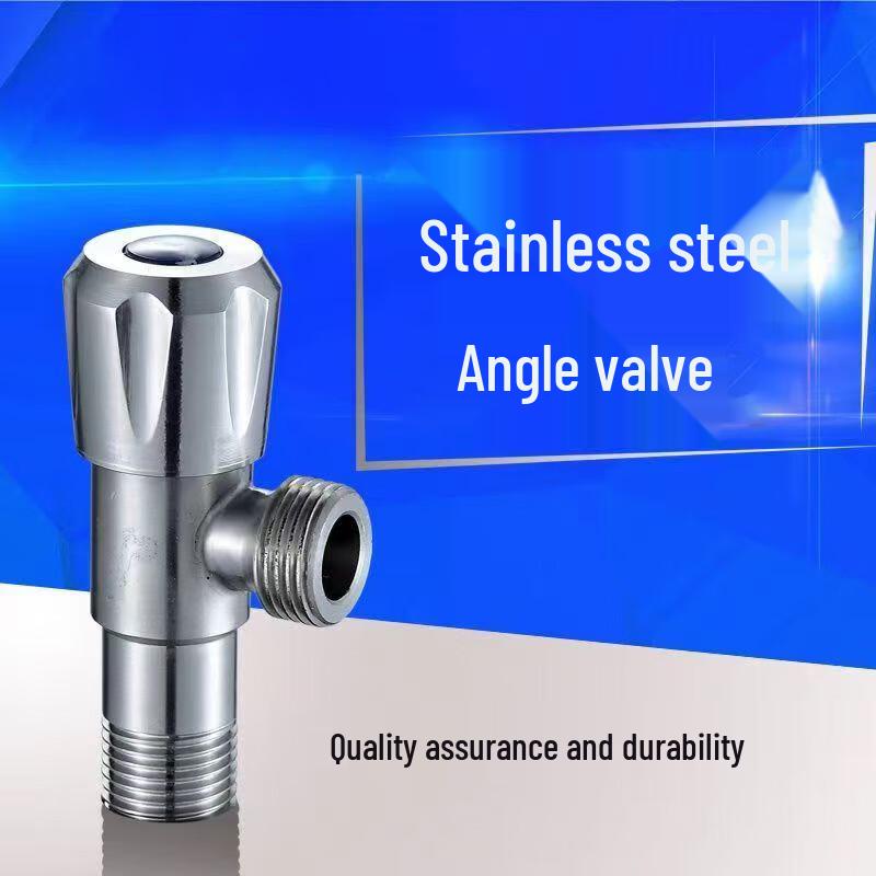 Stainless Steel 1/2  Cold/Hot Water Angle Valve