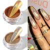 Metal Nail Mirror Glitter Powder Gel Polish Rub Dust Shiny Gold Silver Fine Chrome Flakes Pigment DIY Accessories Decor