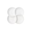 White Ceramic Divided Plate for Home Use - Three & Four Compartments - Creative Fitness Separator Plate