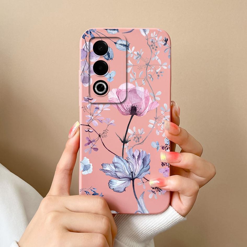 Case For OPPO Narzo 70 Pro Realme P1 Pro A3 Pro Funny Avocado Pattern Covers Screen Protector Liquid Silicone Painted Anti Drop Shell Housing For OPPO