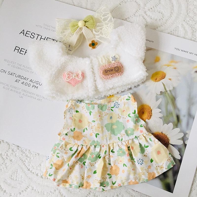 Medium 30cm Handmade Doll Clothes for Jointed Bear - S Size Belle Lulu Outfit Gift for Girls