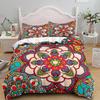 Bohemian Duvet Cover Set, Boho Bedding Set Bohemian Exotic Floral Comforter Quilt Cover for Boys Girls Teens Flowers Bedding Set