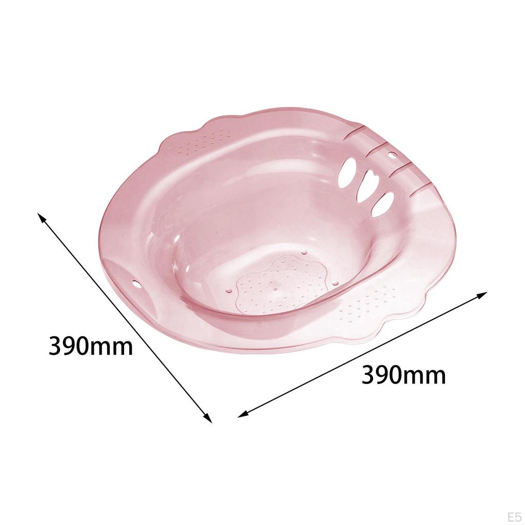 Sitz Bath for Toilet Seat Sits Deeper Bowl Reusable Wide Easy To Store with Hanging Hole