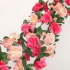 2.5M Artificial Flower Garland Realistic UV Resistant Faux Flower Rattan Vine Wedding Party Hanging Simulation Bloom Decoration