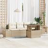 VidaXL 5-Piece Beige Garden Sofa Set with Cushions 3349087