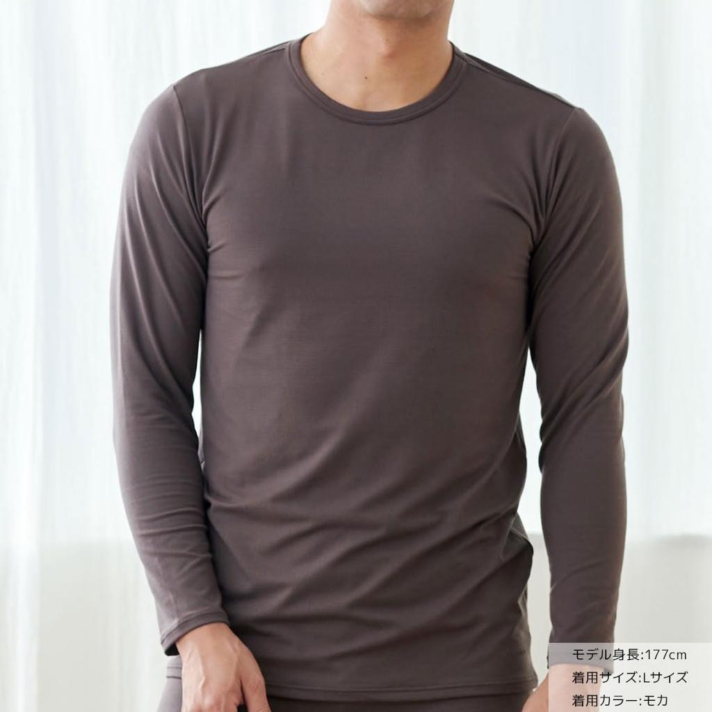 VENEX Sleeve Crew Neck Recovery Size M Men's 3/4 Wear, Mocha,