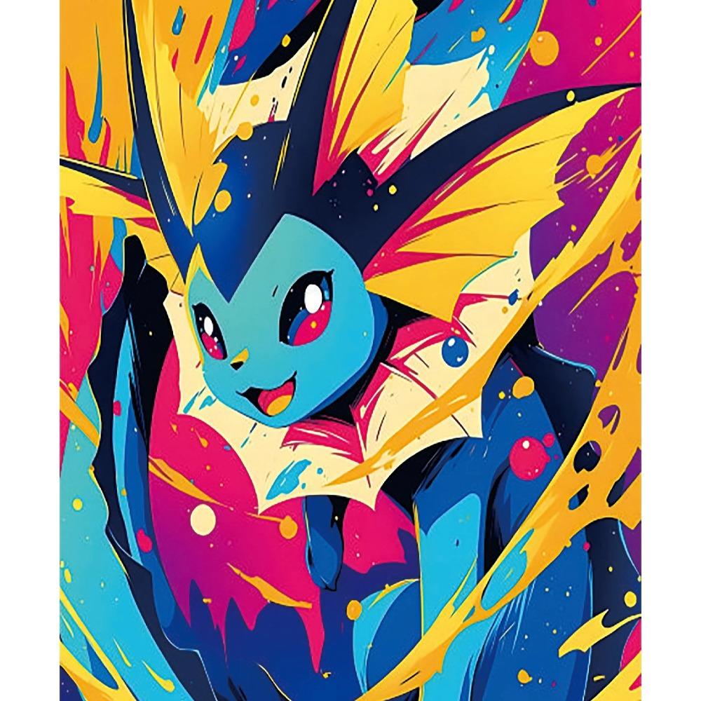 Pokemon Home Decoration Canvas Painting HD Anime Colorful Poster Figure Squirtle Gengar Pikachu Charmander Wall Art Picture Gift