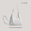 Neon Color Knitted Bag New Large Capacity Shoulder Tote Messenger Bag