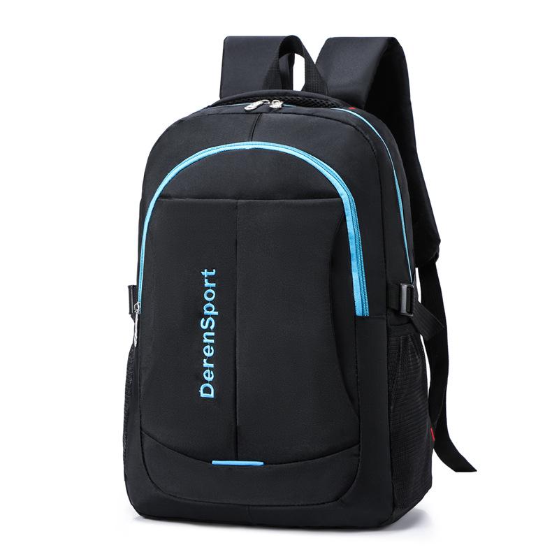 Schoolbag Business Sports Backpack Urban Leisure Large Capacity Student Backpack Men's Classic Black Backpack
