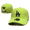 Berretto da Baseball Lettera LA Visiera Curva Regolabile Cotone Lino Cappello da Papà Uomo Donna Sport all'Aperto