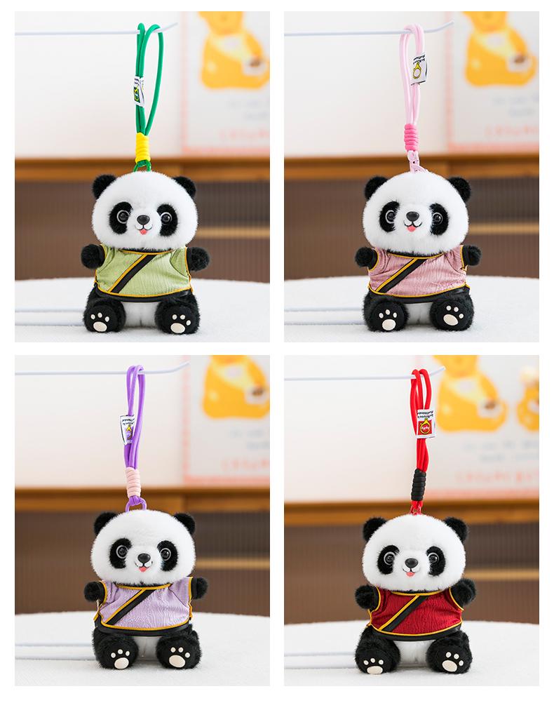 Chinese-Style Hanfu Panda Plush Toy - Customizable Logo, Perfect for Gifts