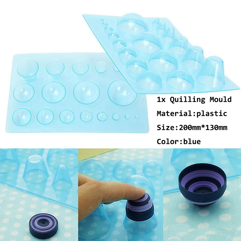 DIY Paper Crafts Quilling Rolling Tools Kit Mould Needles Tweezer Paper Decoration Random Color