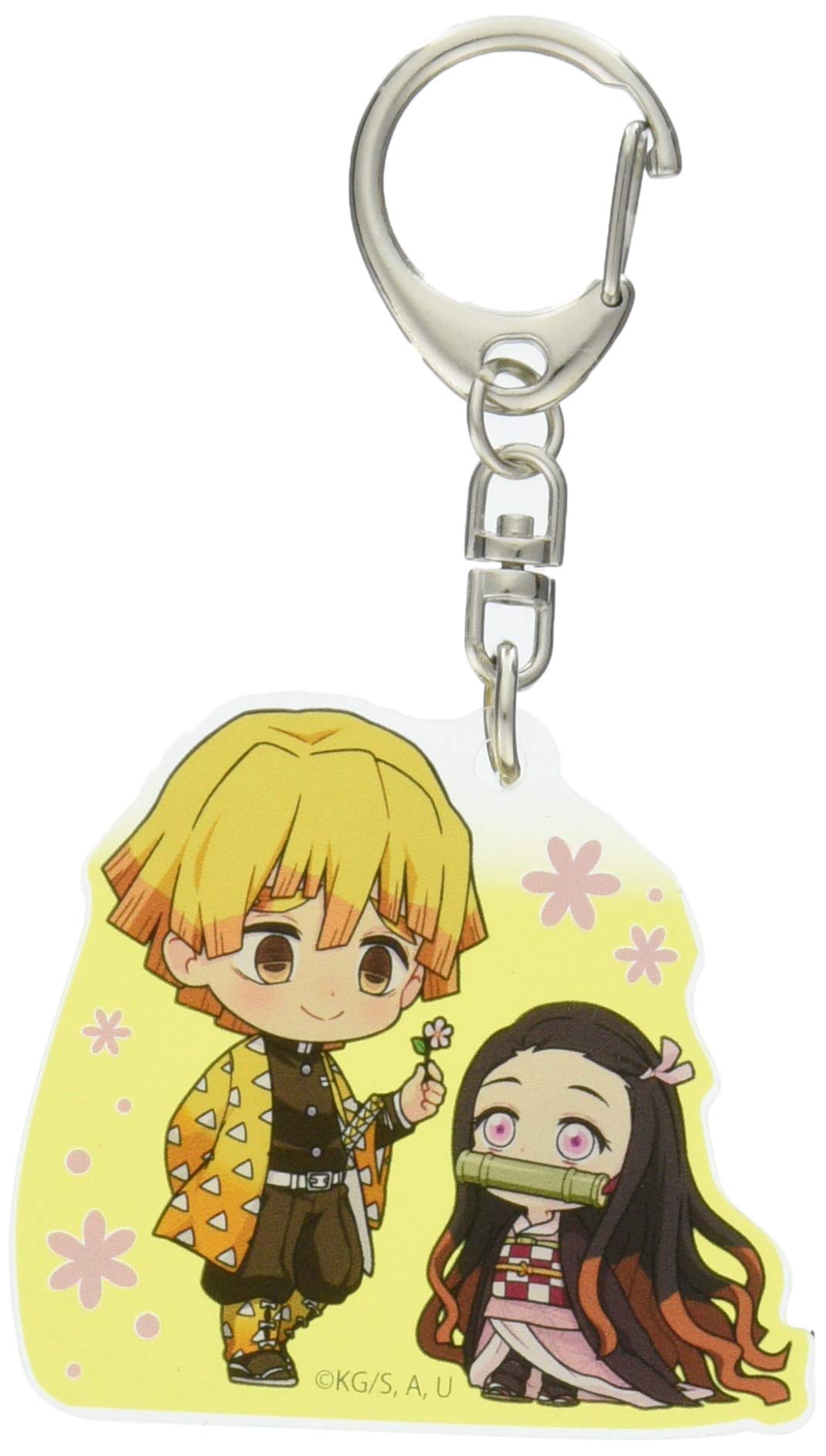 

Bell House Demon Kimetsu no Yaiba Zenitsu Nezuko Acrylic Keychain with Nezuko Slayer &