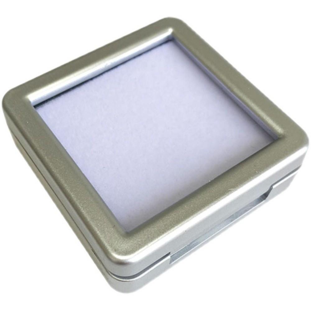 Transparent Gemstone Holder Flip Lid Crystal Display Case Packaging Jewelry Show Jewelry