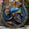 Vintage Spartanerhelm 2D Aluminium Wandkunst Haus Außen Römischer Krieger Dekor