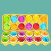 Matching Eggs Puzzle Set, 12-Piece Number & Color Sorting Learning Toy, Fine Motor Skills Development Game, Travel-Friendly Gift