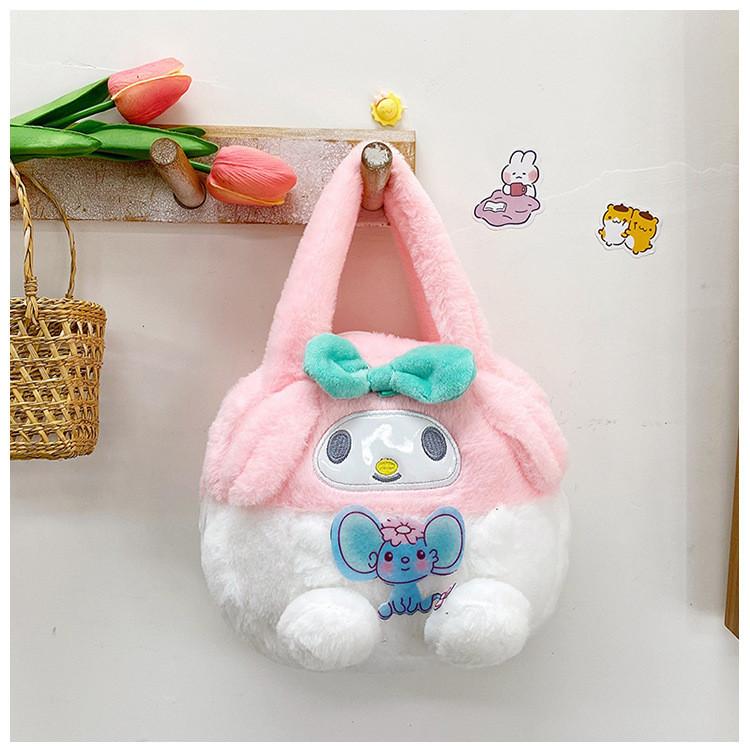 Fashionable Plush Cartoon Children's Bag Adorable Unisex Baby Shoulder Bag