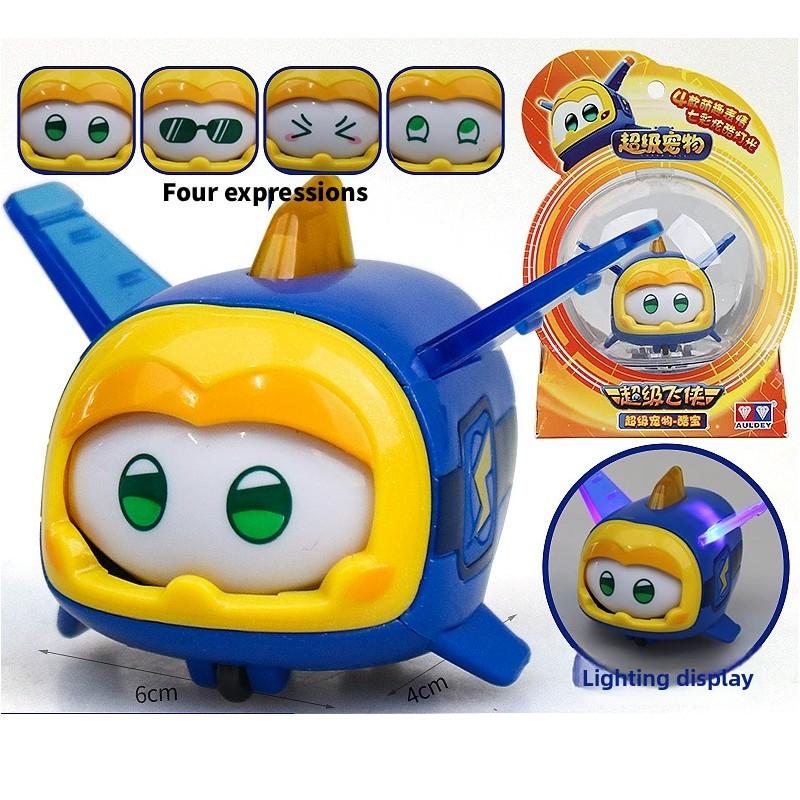 Lets Go Super Wings Pet Robots With Flashing Lights And Diy Control For Kids
