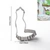 Wedding Dress Metal Cookie Cutters Couple Fondant Cake Decor Princess Cupcake Chocolate Biscuit Mould Patisserie Reposteria