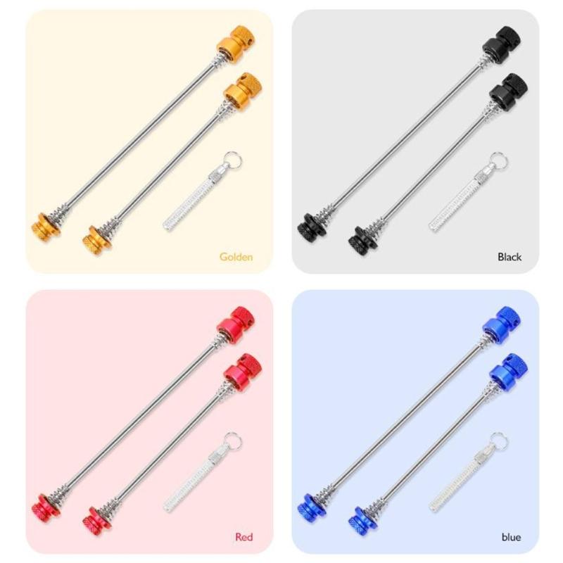 Bicycles Front Rear Hub Set Mountain Bicycles Hub Levers Aluminum Alloy Bike Skewers Bicycles Maintenance Tool Enduring