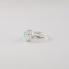 Aqua Chalcedony Gemstone 925 Sterling Silver Jewelry, Pretty Ring For Anniversary Gift CZR-18-19