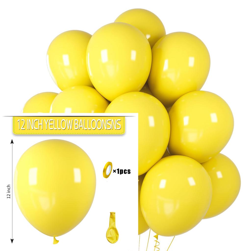 12inch 100pcs Multi-color Latex Balloon Set, Suitable for Weddings, Birthdays, Pop Parties, Bridal Showers, Family Gatherings