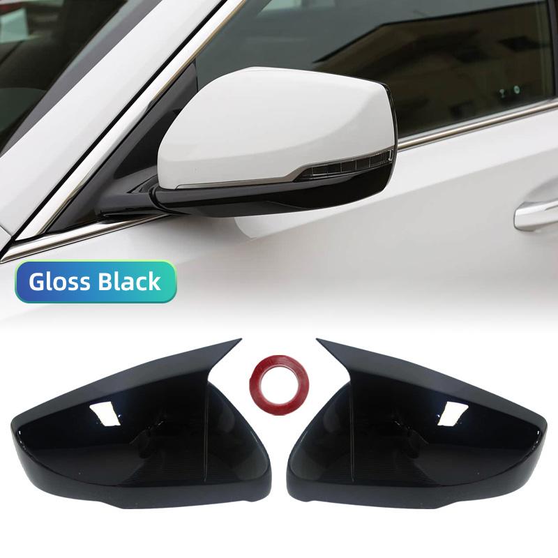 For US Version Cadillac CT5 CT6 2024 ABS Car Rearview Side Mirror Cover Wing Cap Door Trim Adhesive Sticker