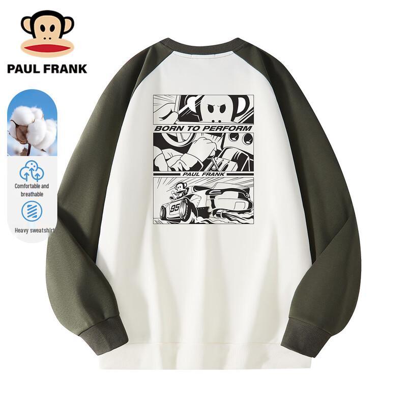 Paul Frank Men s Raglan Sleeve Graphic Sweatshirt 3XL