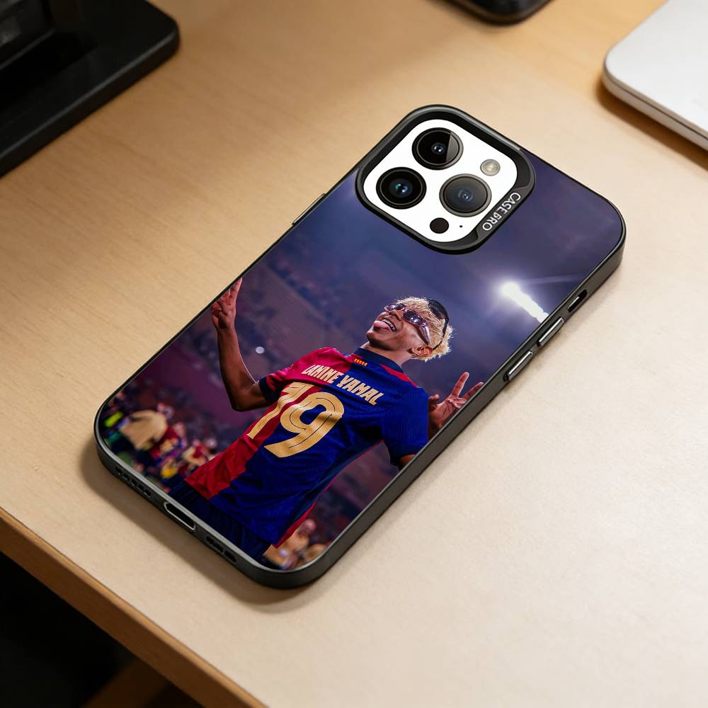 Чехол для телефона L-Lamine Y-Yamal для iPhone 17,16,15,14,13,12,11 Plus,Pro Max,XS, Цветной Серебристый Черный Чехол