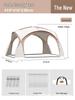 Dome Canopy Tent: Large Multi-Person Sunshade, UV and Weather-Resistant, Ideal for Outdoor Camping