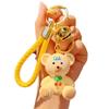 Creative Cherry Bear Resin Keychain - Cute, Fashionable Backpack Pendant for Women