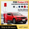 Stylo de réparation de peinture pour voiture dédié pour PROTON X70 2018-2025 Accessoires de réparation de rayures de peinture Argent A0244 Bleu A02 Gris A0247 Re
