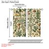 2 uds, Cortinas de Ventana Plantas Botánicas Hierbas Champiñón Oscurecimiento Poliéster Decoraciones Festivas Se aplica a Decoración de Fiesta