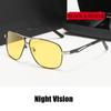 Polarized Photochromic Night Vision Sunglasses Outdoor Protective Goggles Day And Night Uv400 Lens Men'S Driving Sun Glasses