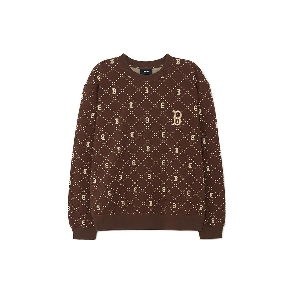 New MLB Sweatshirts Unisex Dark Brown 3AMTM0134-43BRD