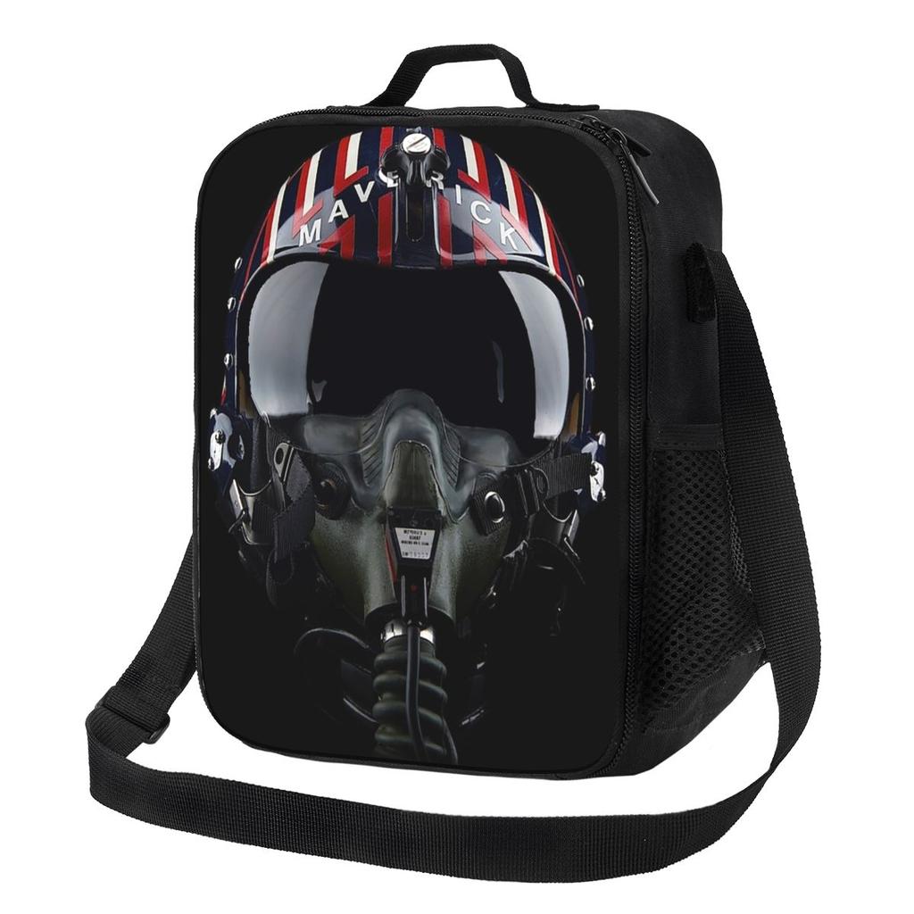 Steampunk Pilot Air Fighter Helmet Insulated Lunch Bag for Women Bento Storage Food Boxes Leakproof Container Lunch Box Tote