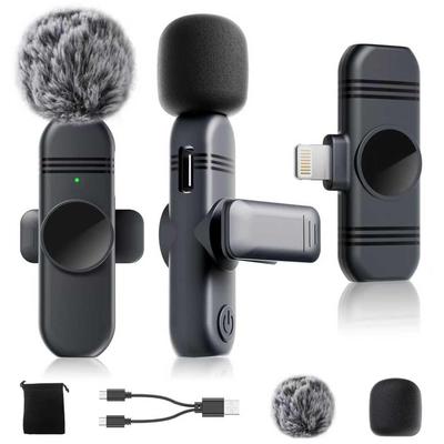 High Sensitivity and Functionality New for Zaahir Wireless Lavalier Compatible with iPhone Noise Audio Sound Instant SNR 30m Transmission 9 Hours of