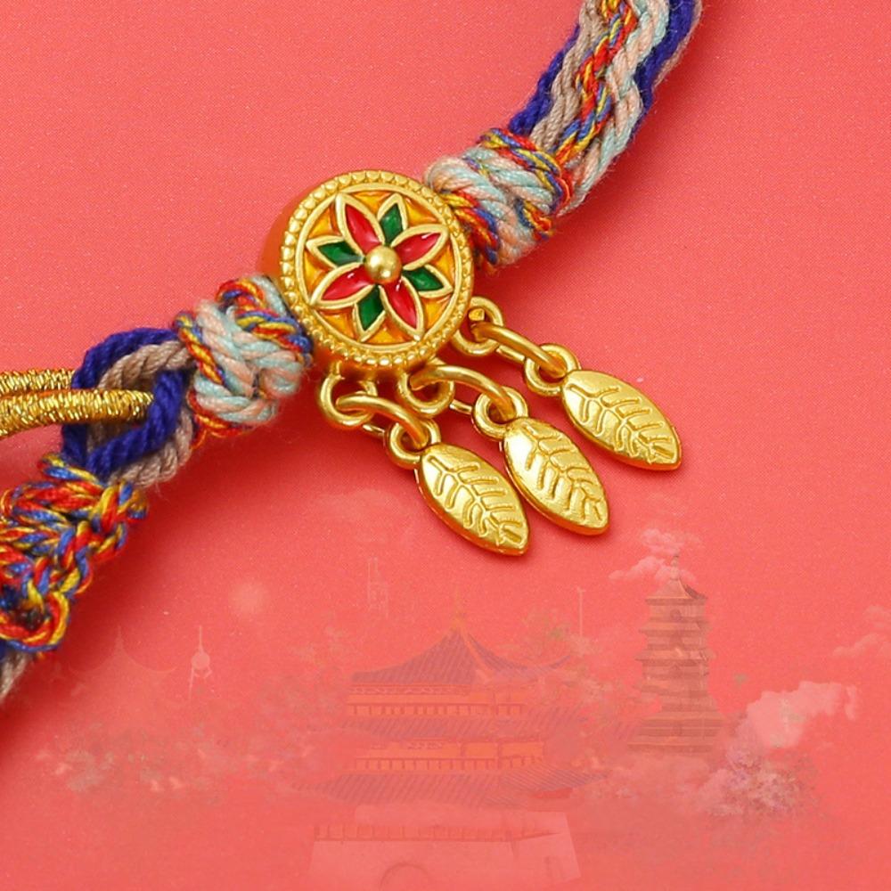 Bohemian Ethnic Style Bracelet Adjustable Chinese Style Bracelet Fashion Woven Hand Rope  Girls