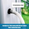 2Pcs Pool Hose for Above Ground Pools 1.5In Diameter 59In Length Replacement Swimming Pool Pump Hose with Hose Clamps
